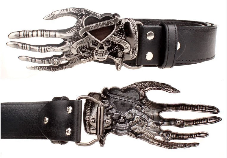 Cradle Of Goth BELTS Devil's Skull Belt 2 Cradle Of Goth BELTS Devil's Skull Belt