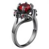 Cradle Of Goth Dragons In Love Ring
