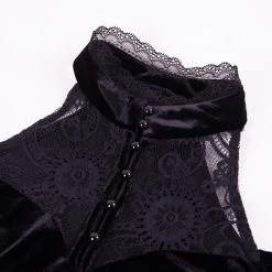 Cradle Of Goth DRESSES Halter Velvet Dress 12 Cradle Of Goth DRESSES Halter Velvet Dress