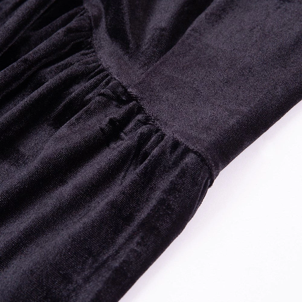 Cradle Of Goth DRESSES Halter Velvet Dress 6 Cradle Of Goth DRESSES Halter Velvet Dress