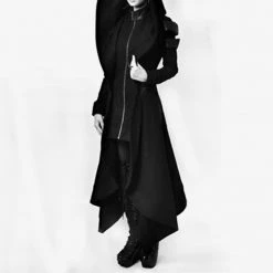 Cradle Of Goth COATS & JACKETS The Worshiper's Hooded Overcoat