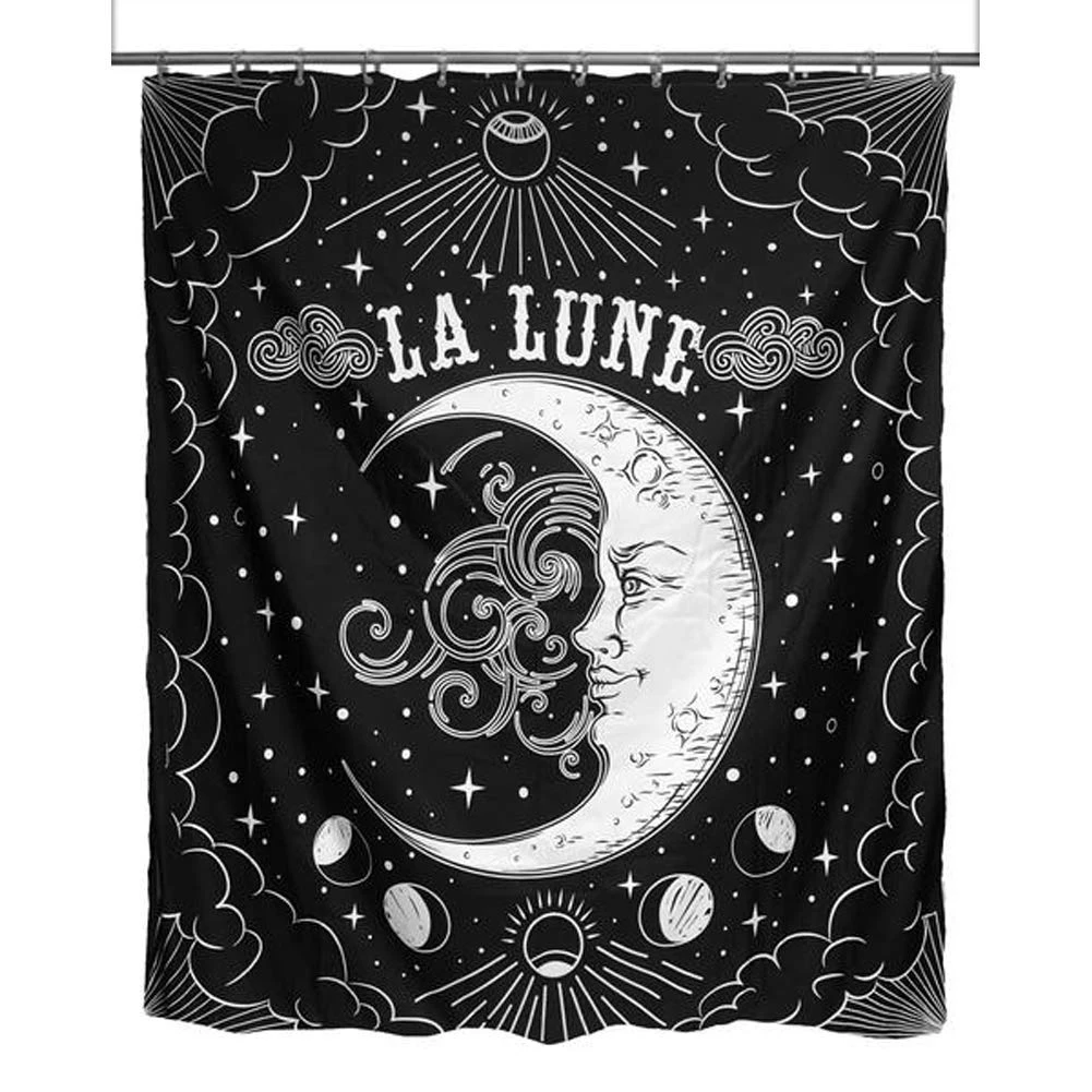Cradle Of Goth Tarot Moon Shower Curtain BATH 1 Cradle Of Goth Tarot Moon Shower Curtain BATH