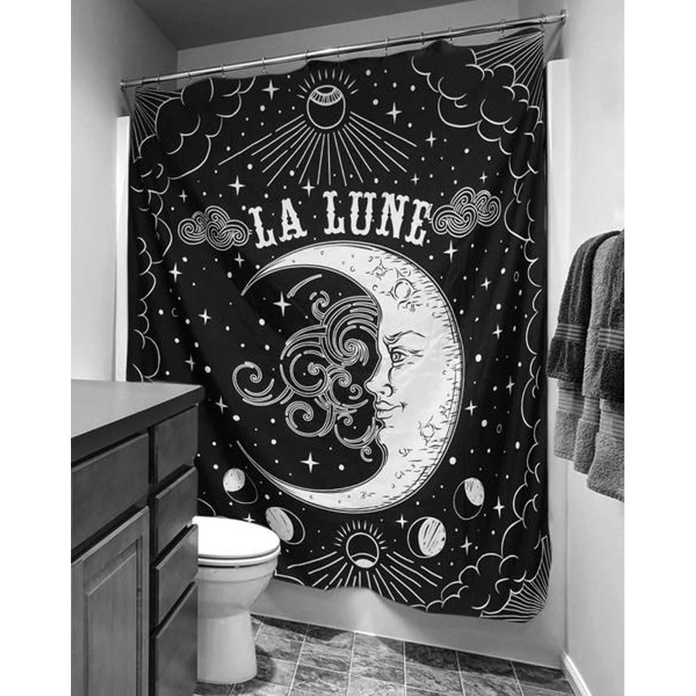 Cradle Of Goth Tarot Moon Shower Curtain BATH 2 Cradle Of Goth Tarot Moon Shower Curtain BATH