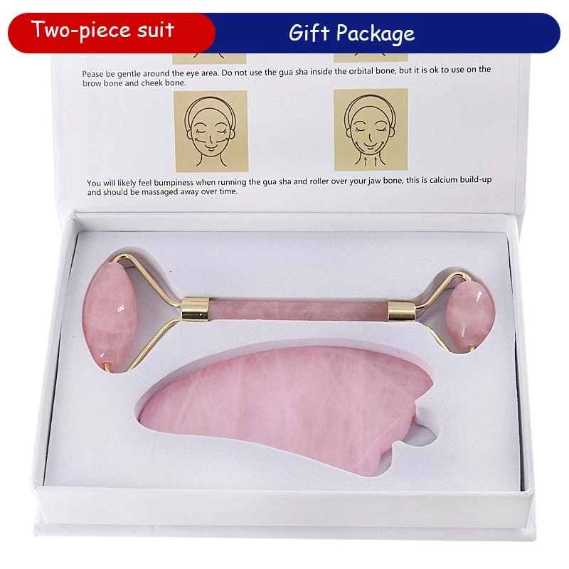 Cradle Of Goth Make Up Rose Quartz Face Roller (Handmade) 1 Cradle Of Goth Make Up Rose Quartz Face Roller (Handmade)