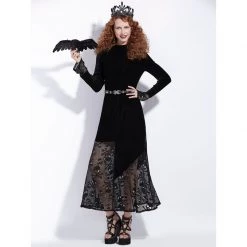 Cradle Of Goth Crow Queen Dress DRESSES
