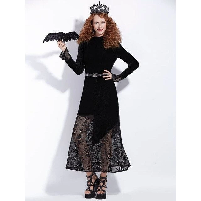 Cradle Of Goth Crow Queen Dress DRESSES 4 Cradle Of Goth Crow Queen Dress DRESSES