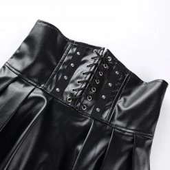 Cradle Of Goth Corset Skirt (Vegan Leather) SKIRTS 11 Cradle Of Goth Corset Skirt (Vegan Leather) SKIRTS
