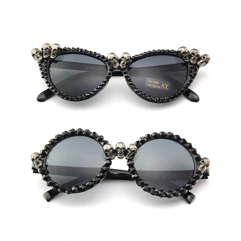 Cradle Of Goth Skull Rhinestone Sunglasses 1 Cradle Of Goth Skull Rhinestone Sunglasses