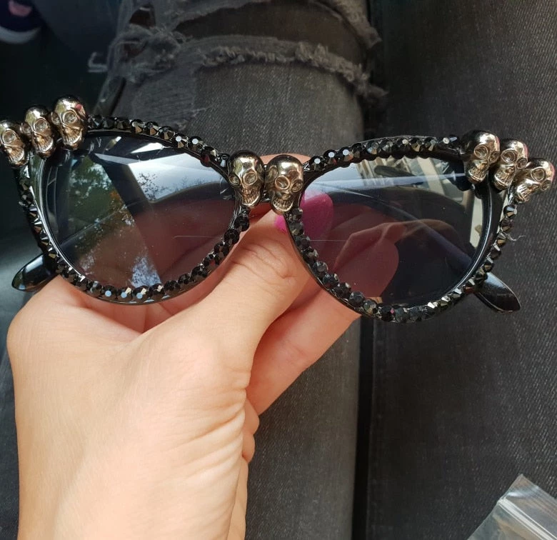 Cradle Of Goth Skull Rhinestone Sunglasses 5 Cradle Of Goth Skull Rhinestone Sunglasses