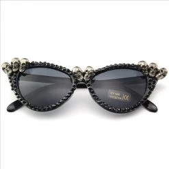 Cradle Of Goth Skull Rhinestone Sunglasses