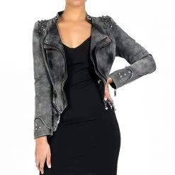 Cradle Of Goth The Tough Chick Jacket (Vegan) COATS & JACKETS 13 Cradle Of Goth The Tough Chick Jacket (Vegan) COATS & JACKETS