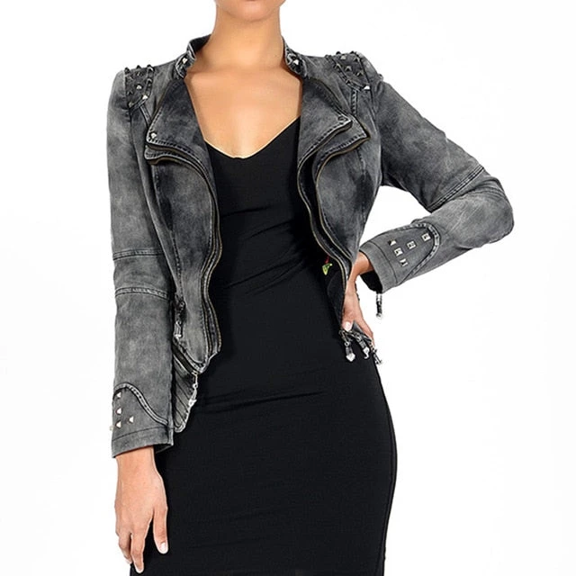 Cradle Of Goth The Tough Chick Jacket (Vegan) COATS & JACKETS 7 Cradle Of Goth The Tough Chick Jacket (Vegan) COATS & JACKETS