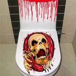 Cradle Of Goth Horror Bathroom Stickers