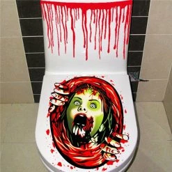 Cradle Of Goth Horror Bathroom Stickers