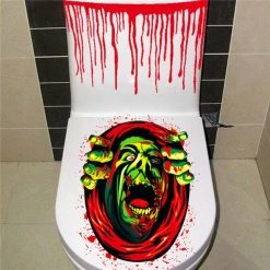 Cradle Of Goth Horror Bathroom Stickers