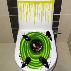 Cradle Of Goth Horror Bathroom Stickers