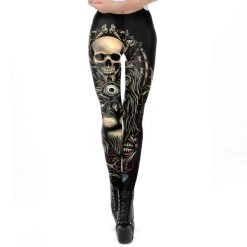 Cradle Of Goth Skull Leggings
