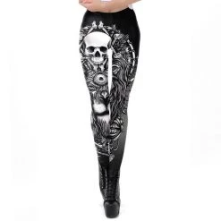 Cradle Of Goth Skull Leggings