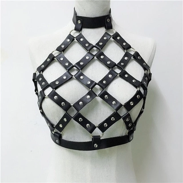 Cradle Of Goth CAGE BRAS & HARNESSES Festival Goth Harnesses (Different Variants) 1 Cradle Of Goth CAGE BRAS & HARNESSES Festival Goth Harnesses (Different Variants)