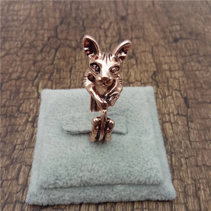 Cradle Of Goth Sphynx Cat Ring 3 Cradle Of Goth Sphynx Cat Ring