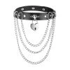 Cradle Of Goth CHOKERS Chained Heart Choker