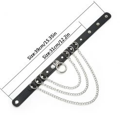 Cradle Of Goth CHOKERS Chained Heart Choker 10 Cradle Of Goth CHOKERS Chained Heart Choker