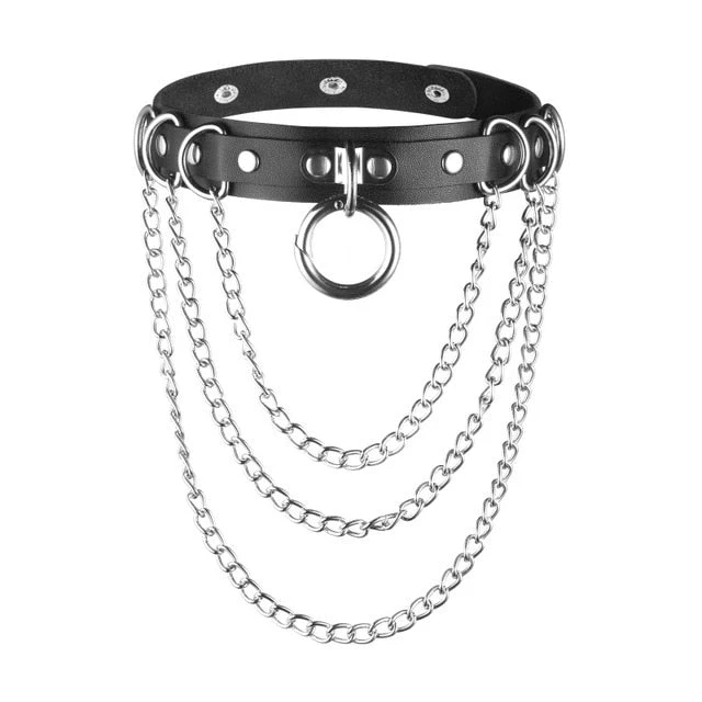 Cradle Of Goth CHOKERS Chained Heart Choker 5 Cradle Of Goth CHOKERS Chained Heart Choker