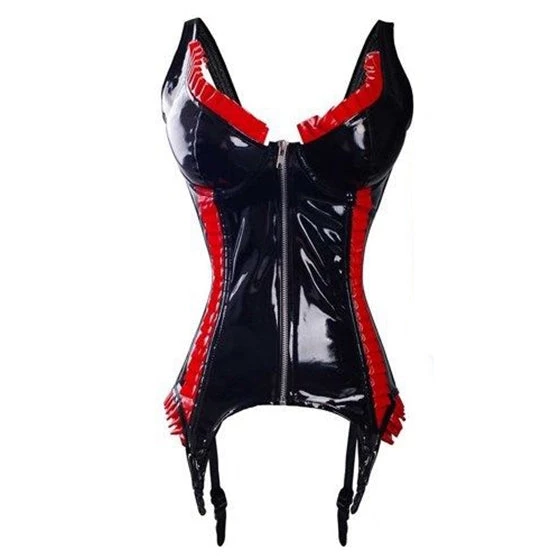 Cradle Of Goth LINGERIE Black And Red Corset 2 Cradle Of Goth LINGERIE Black And Red Corset
