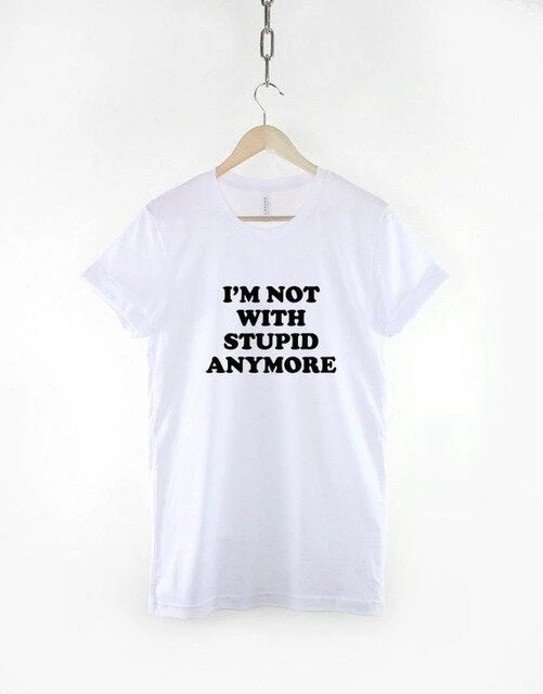 Cradle Of Goth I'm Not With Stupid Anymore T-Shirt SHIRTS 4 Cradle Of Goth I'm Not With Stupid Anymore T-Shirt SHIRTS