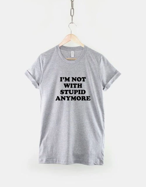 Cradle Of Goth I'm Not With Stupid Anymore T-Shirt SHIRTS 2 Cradle Of Goth I'm Not With Stupid Anymore T-Shirt SHIRTS