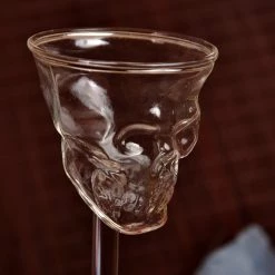 Cradle Of Goth Crystal Skull Glass