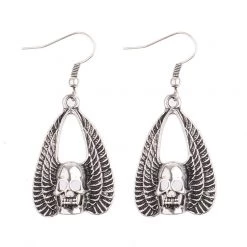 Cradle Of Goth Angel Skulls Earrings