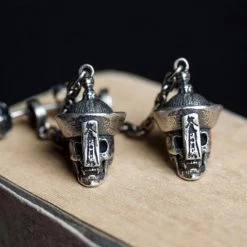 Cradle Of Goth Dangling Skulls (Silver)