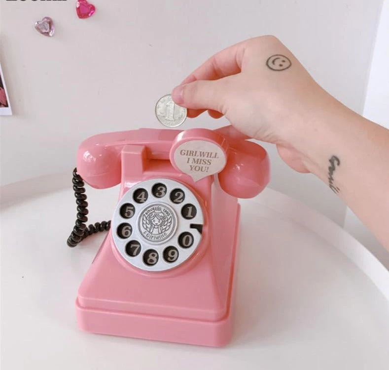 Cradle Of Goth Retro Telephone Piggy Bank (Loli Style) MISCELLANEOUS 4 Cradle Of Goth Retro Telephone Piggy Bank (Loli Style) MISCELLANEOUS