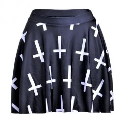 Cradle Of Goth SKIRTS Crosses Skirt ✝️✝️✝️